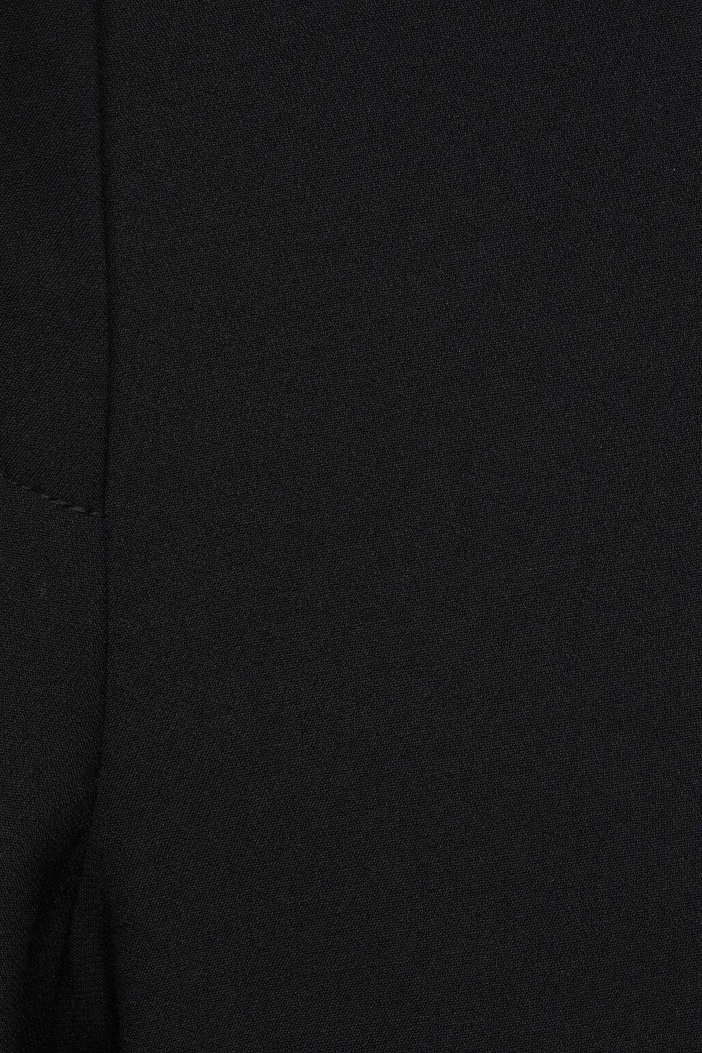 MCQUEEN Wool-blend crepe wide-leg pants