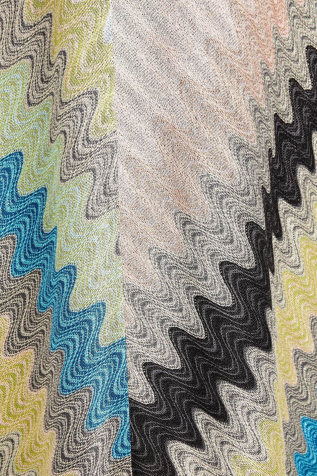 MISSONI Metallic crochet-knit maxi dress