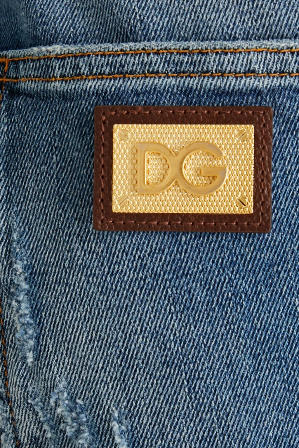 DOLCE&GABBANA Slim-fit distressed denim jeans