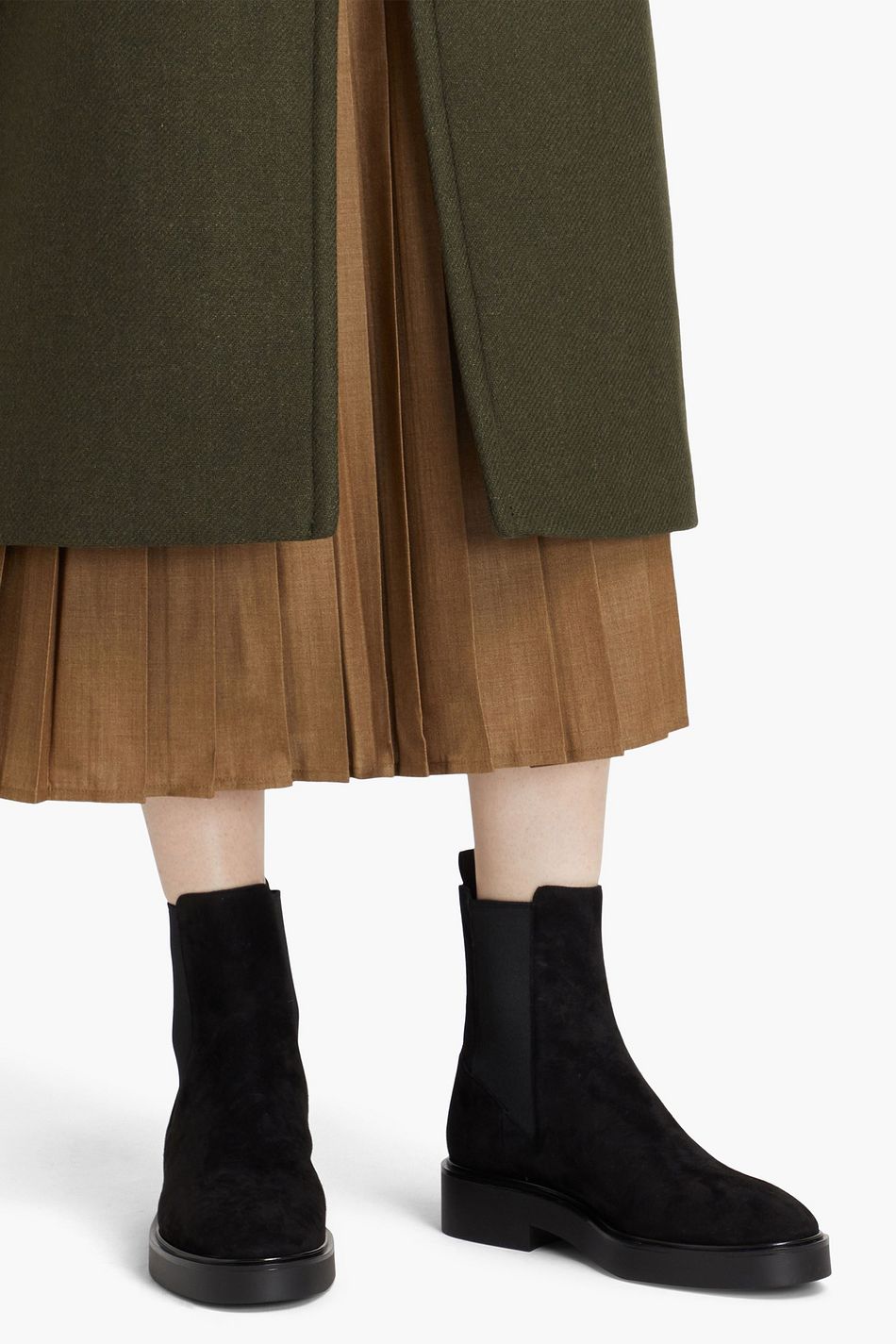 stuart weitzman henley suede combat boot