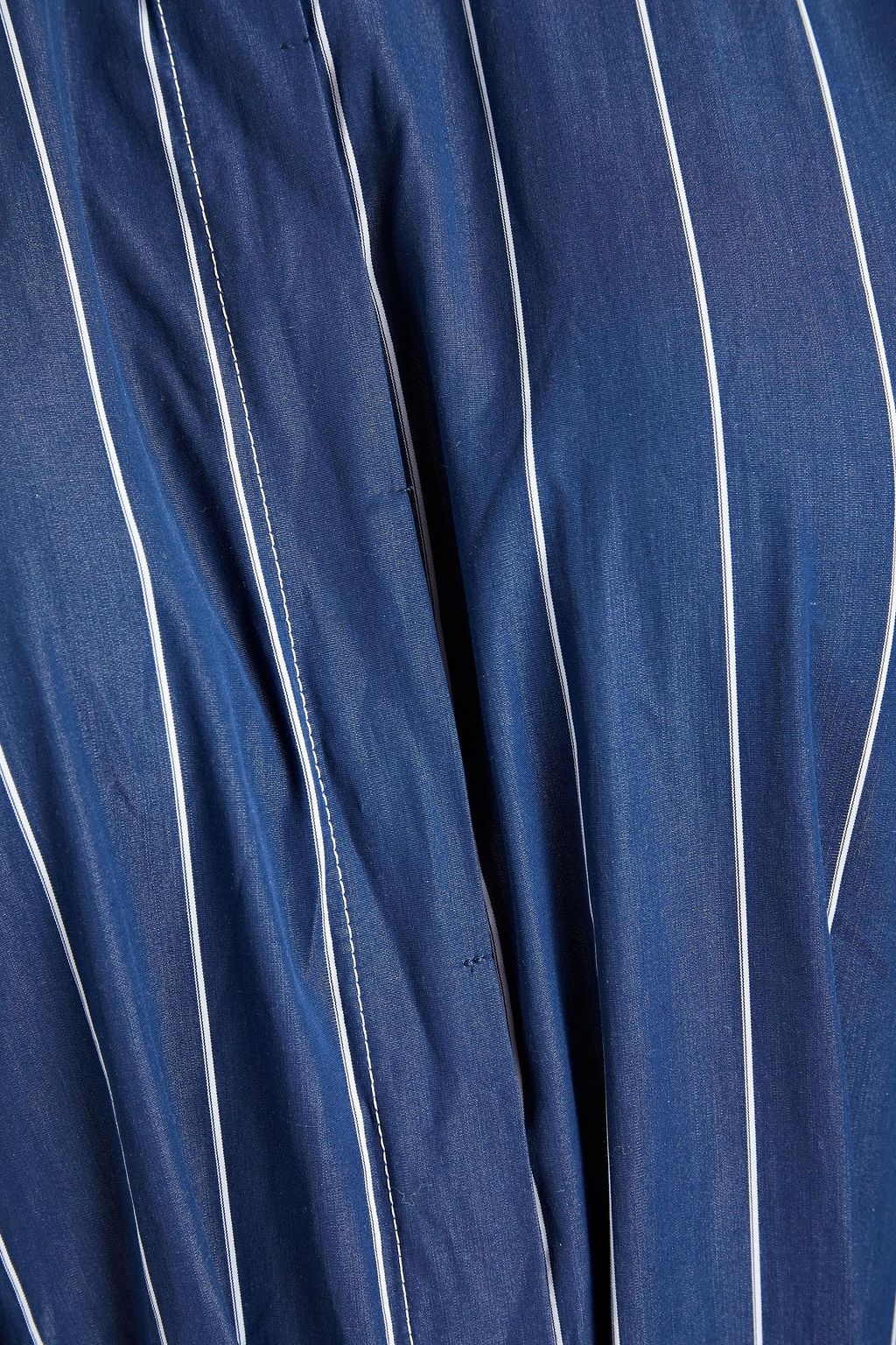 BRUNELLO CUCINELLI Striped cotton-poplin shirt dress