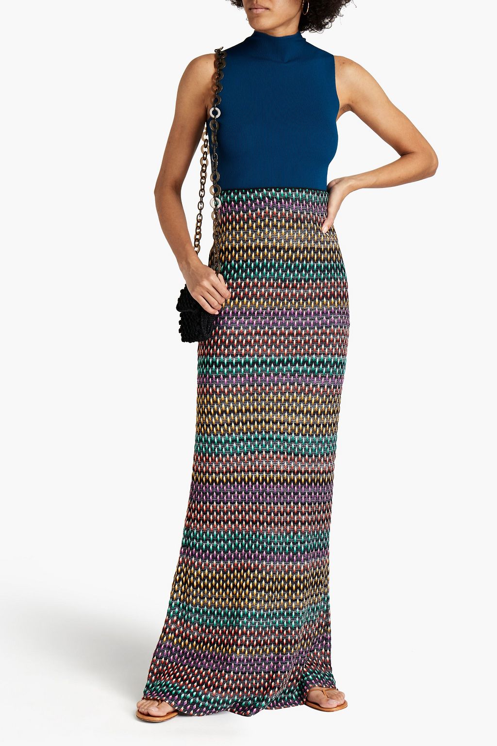 MISSONI Crochet-knit maxi skirt