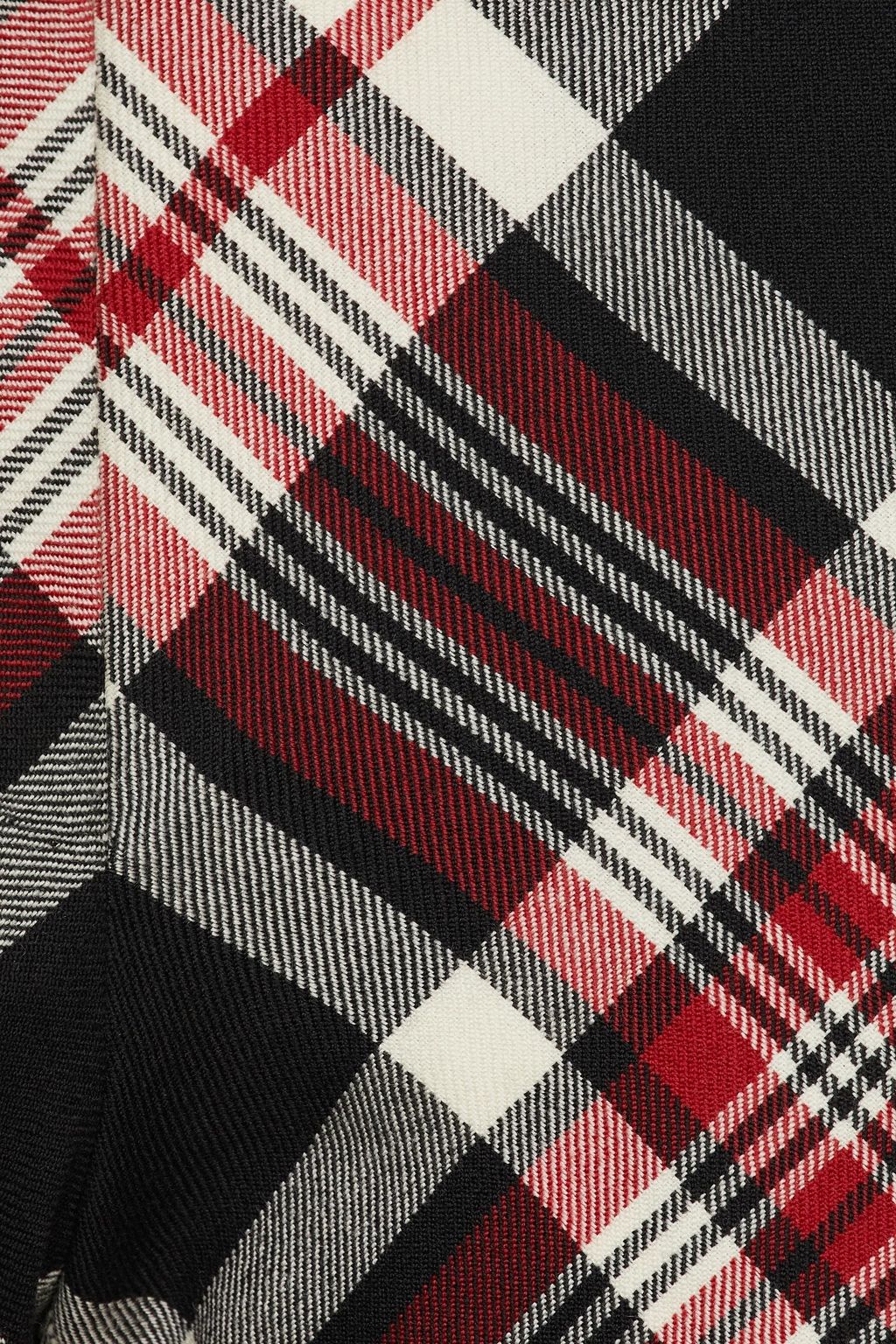 ALEXANDER MCQUEEN Checked wool-flannel straight-leg pants