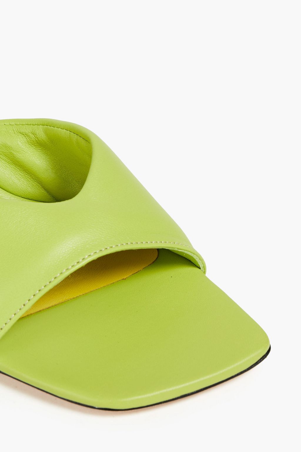 SIMON MILLER Padded leather mules