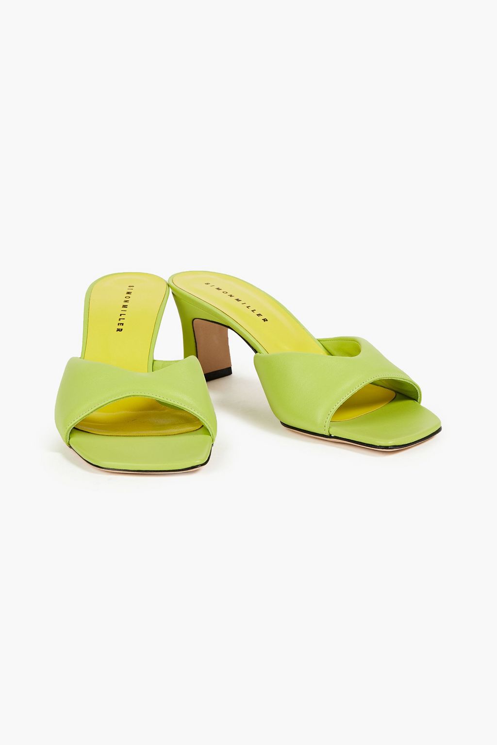 SIMON MILLER Padded leather mules