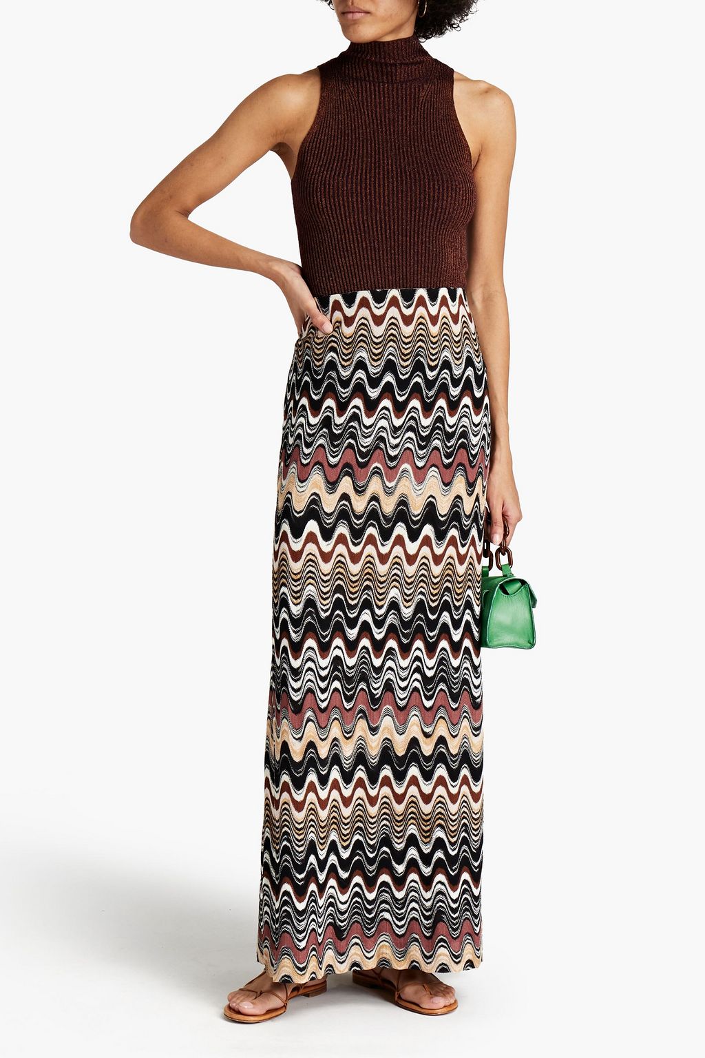 MISSONI Crochet-knit maxi skirt