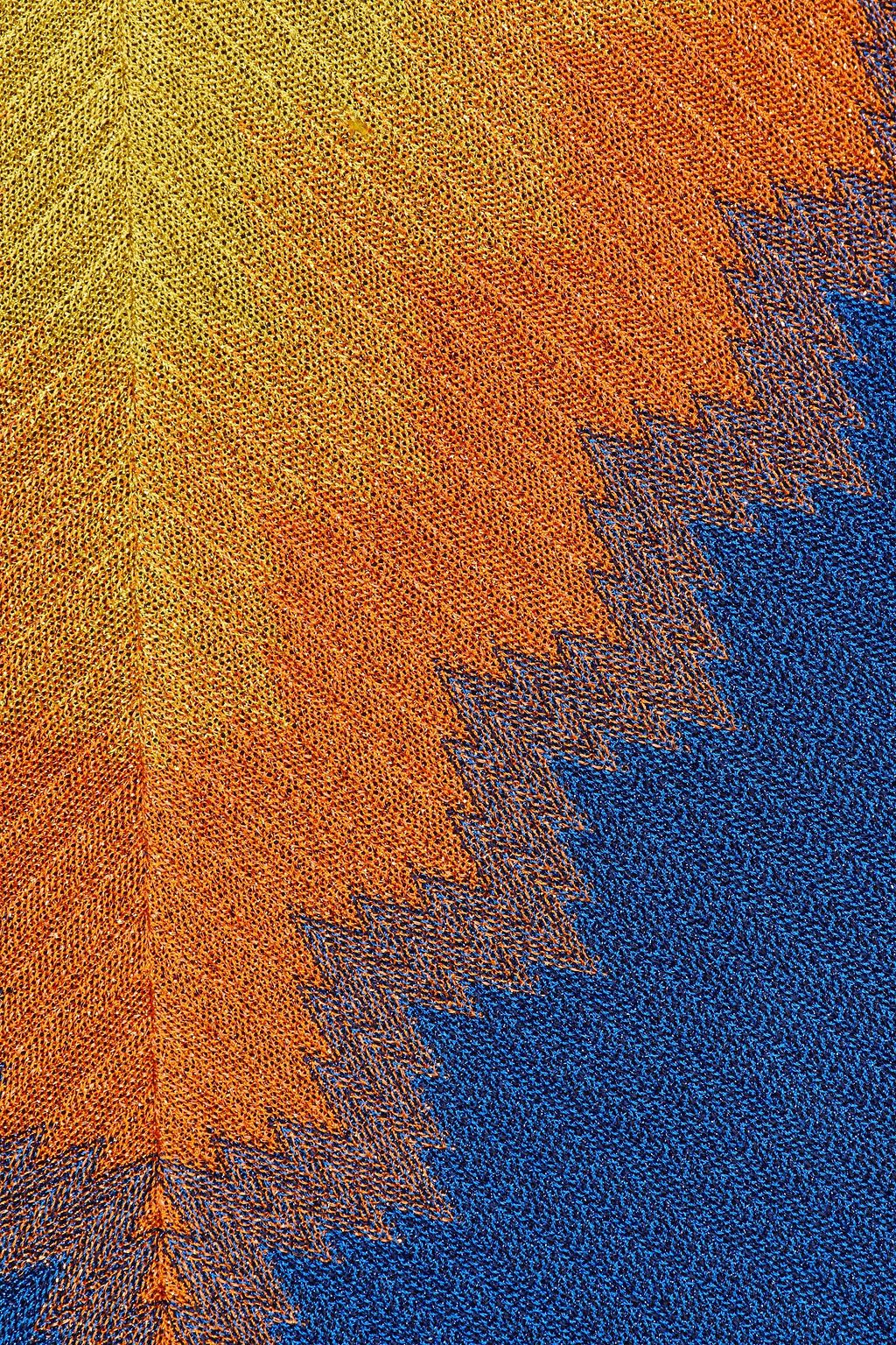 MISSONI Metallic crochet-knit maxi skirt