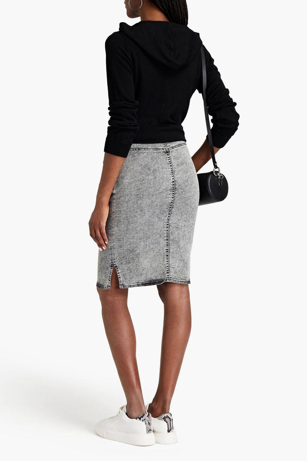 LOVE MOSCHINO Appliquéd wool-blend hoodie
