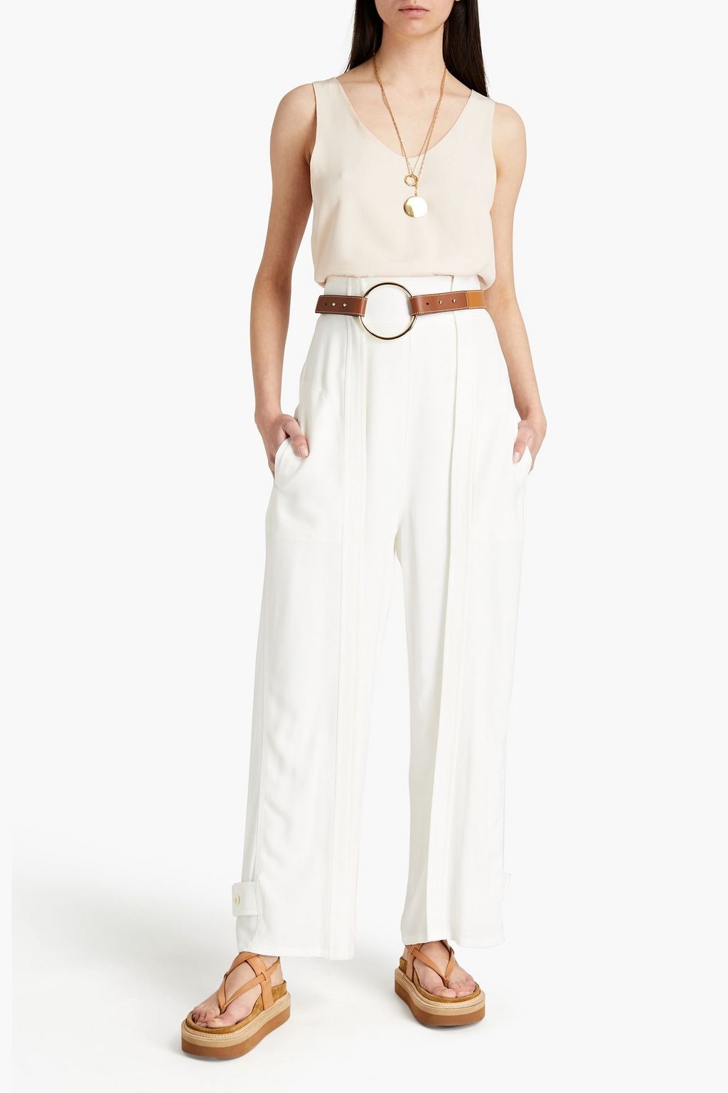 CHLOÉ Crepe wide-leg pants