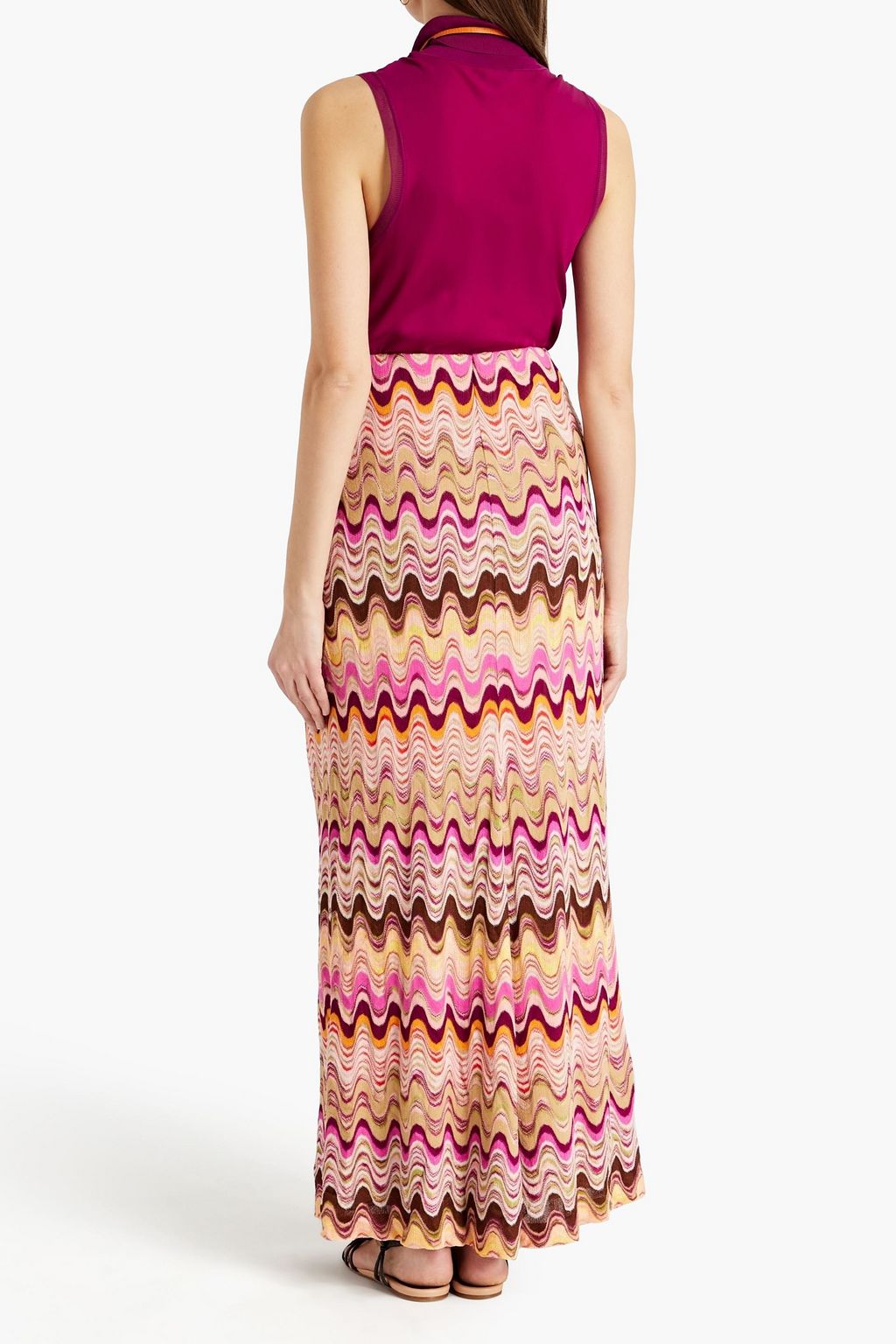 MISSONI Crochet-knit maxi skirt