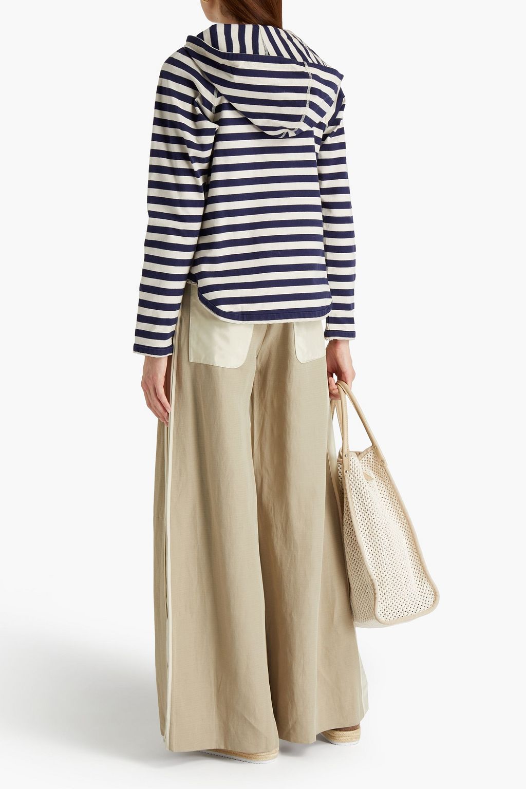 CHLOÉ Striped cotton-jersey top