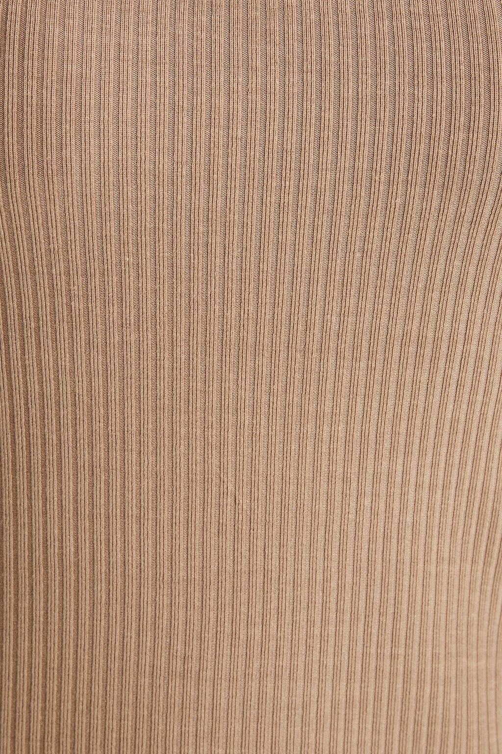 NINETY PERCENT Stretch-Tencel ribbed-jersey top