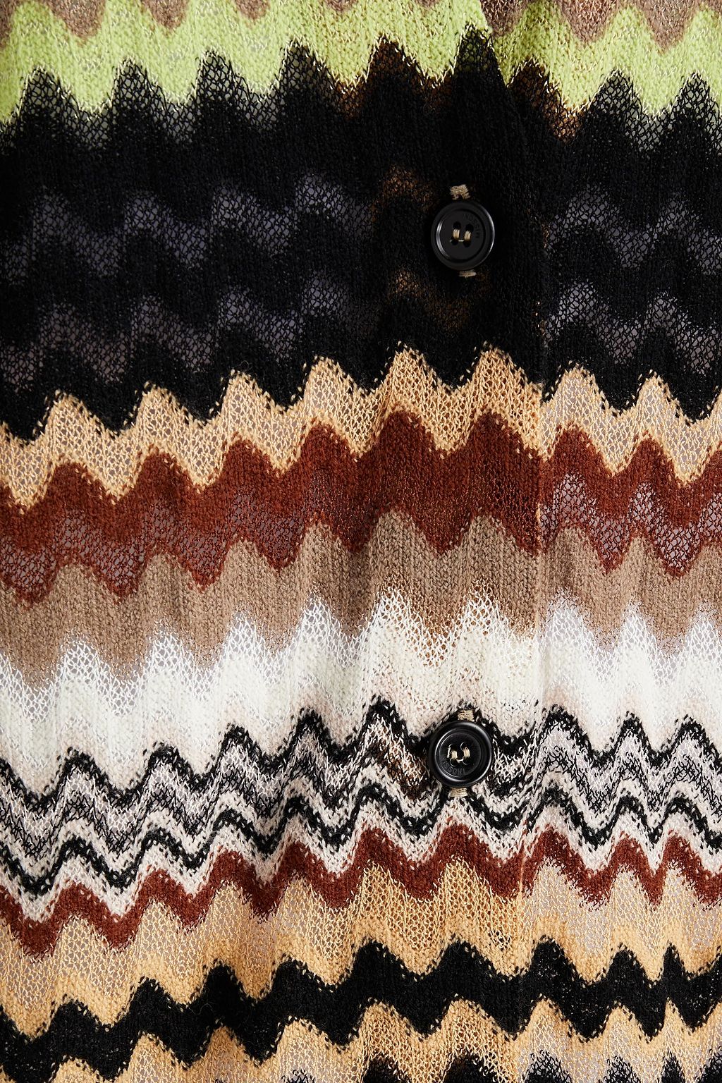 MISSONI Crochet-knit wool-blend cardigan
