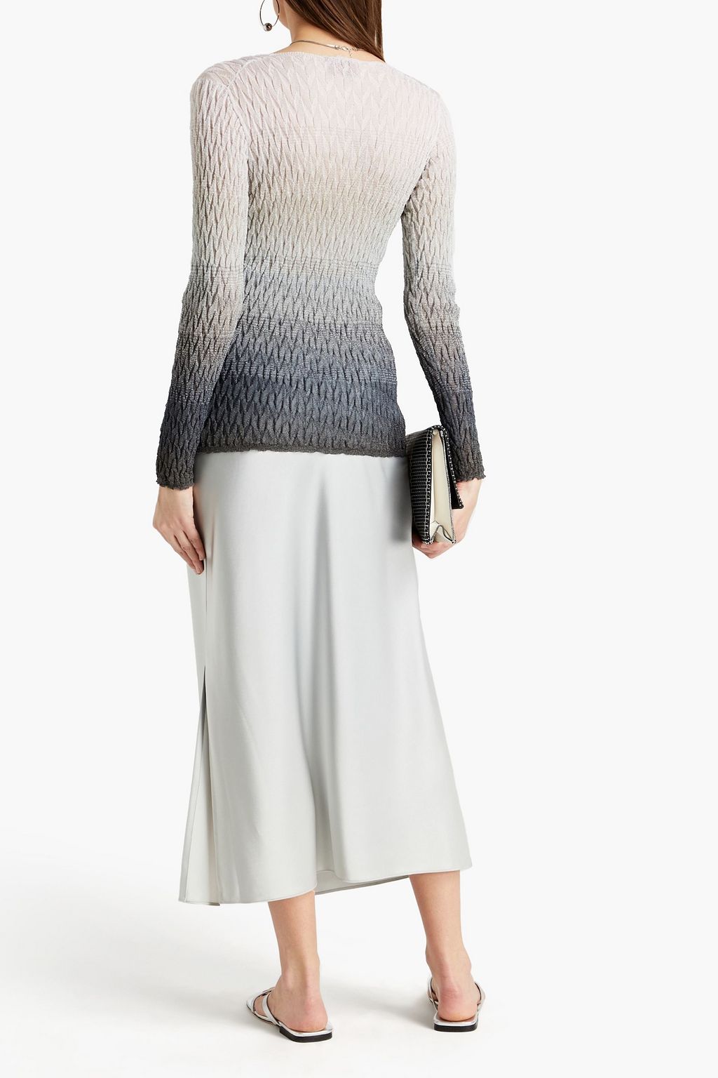 MISSONI Metallic dégradé crochet-knit sweater