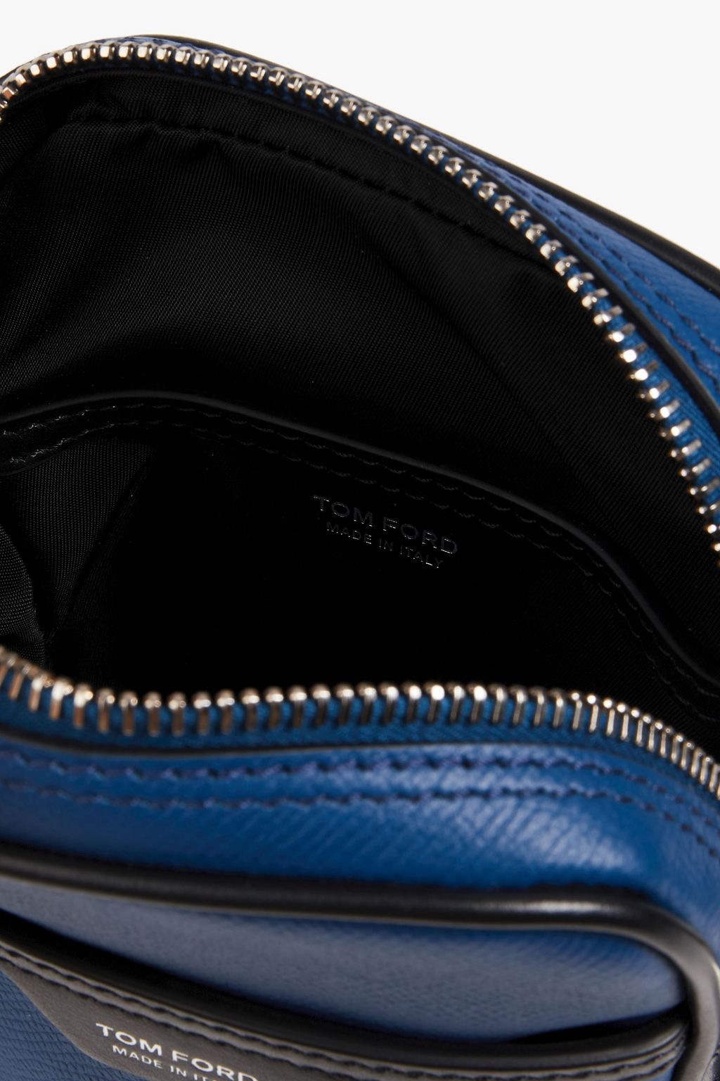 TOM FORD Pebbled-leather messenger bag