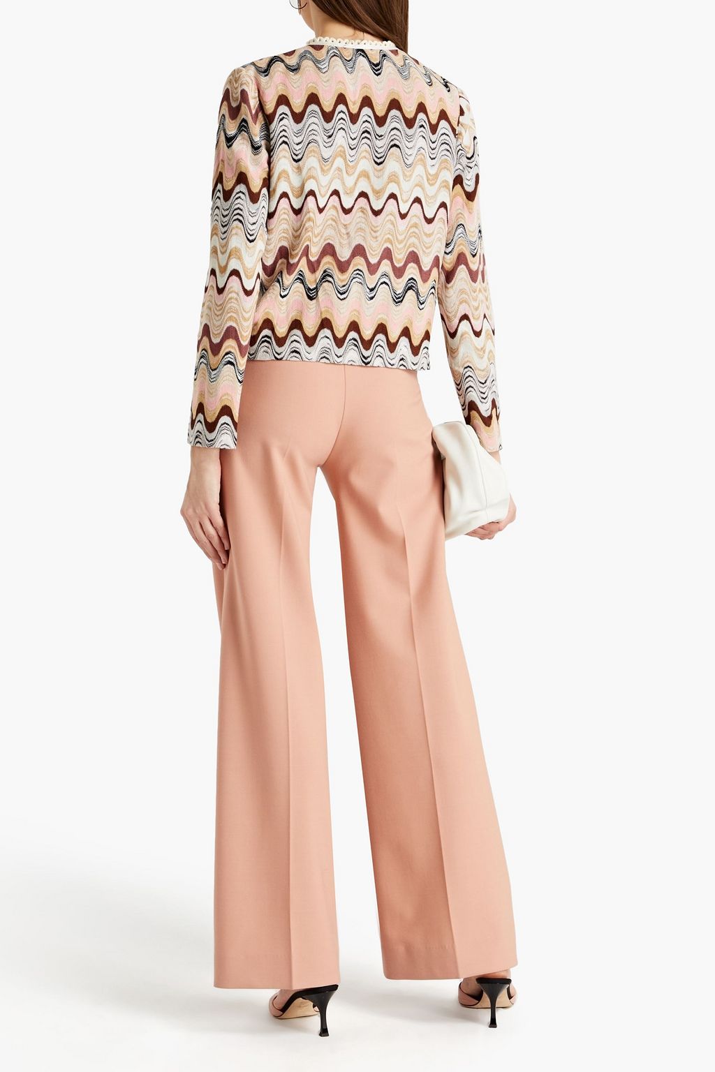 MISSONI Ruffled crochet-knit cardigan