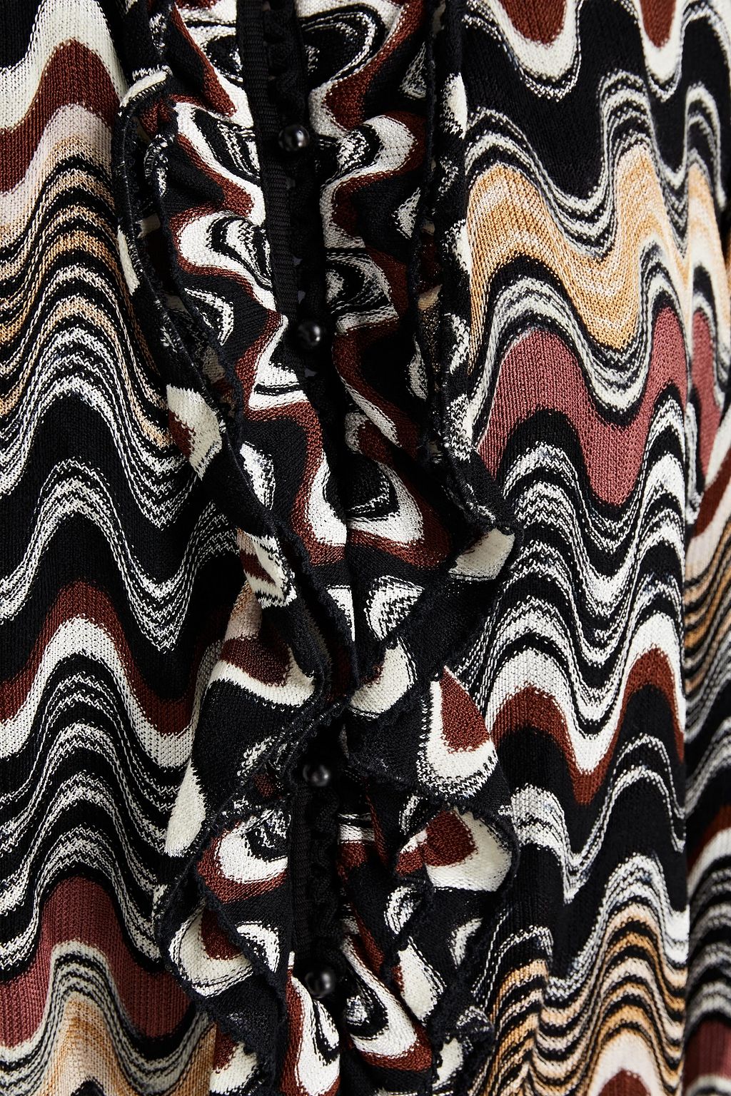 MISSONI Ruffled crochet-knit cardigan
