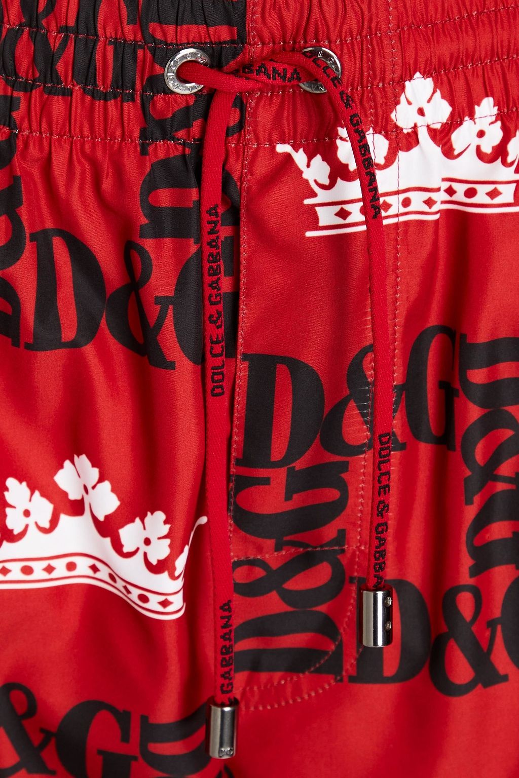 DOLCE&GABBANA BEACHWEAR Mid-length printed swim shorts