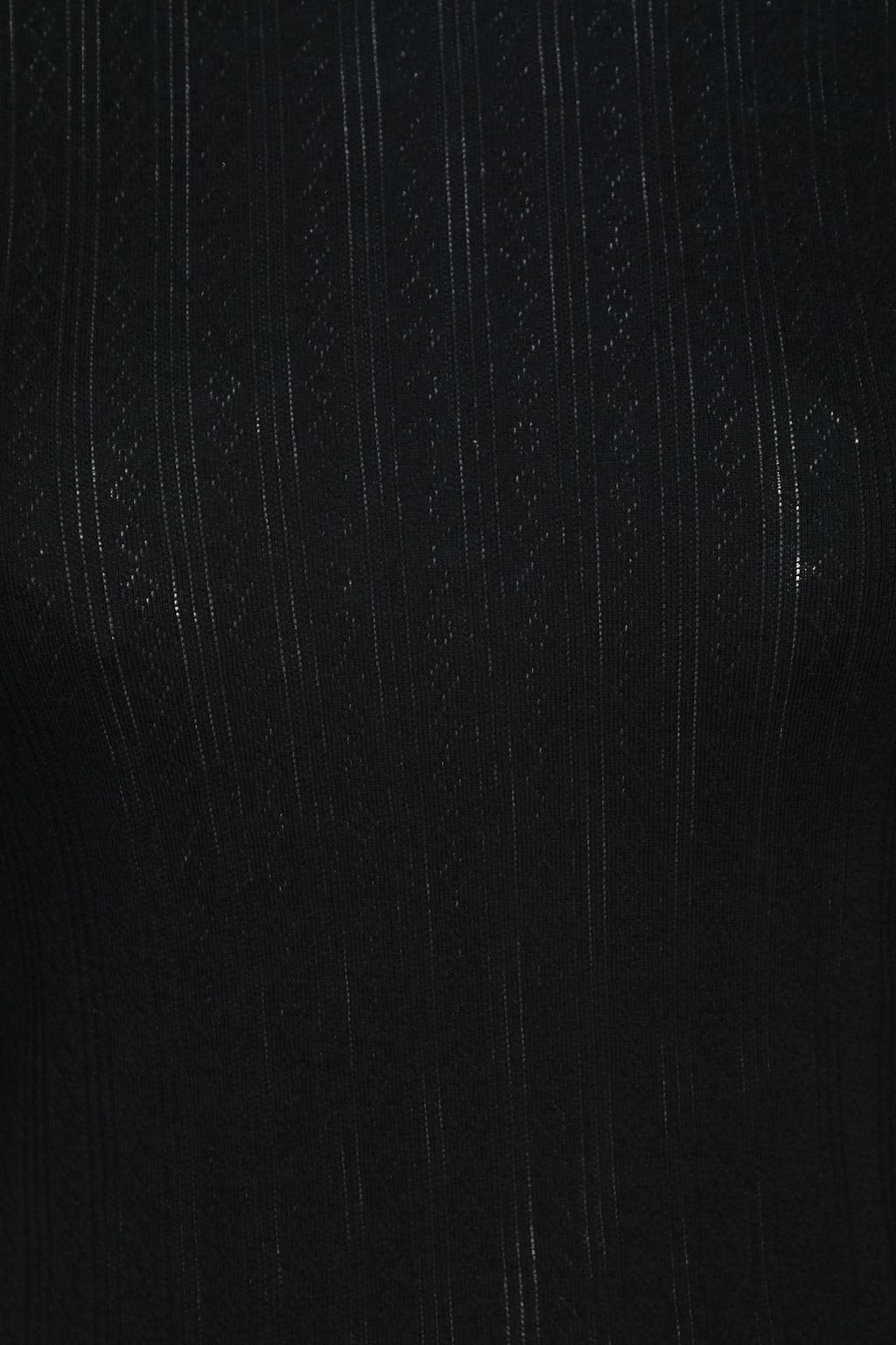 NINETY PERCENT Pointelle-knit organic cotton top