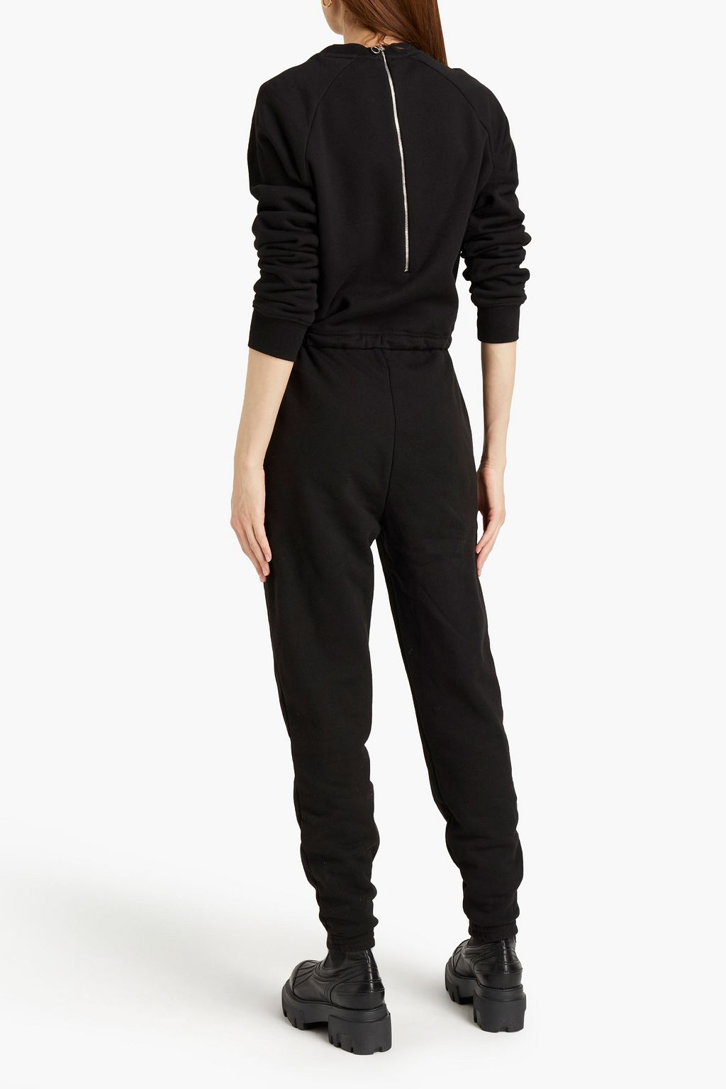 NINETY PERCENT Organic cotton-fleece jumpsuit