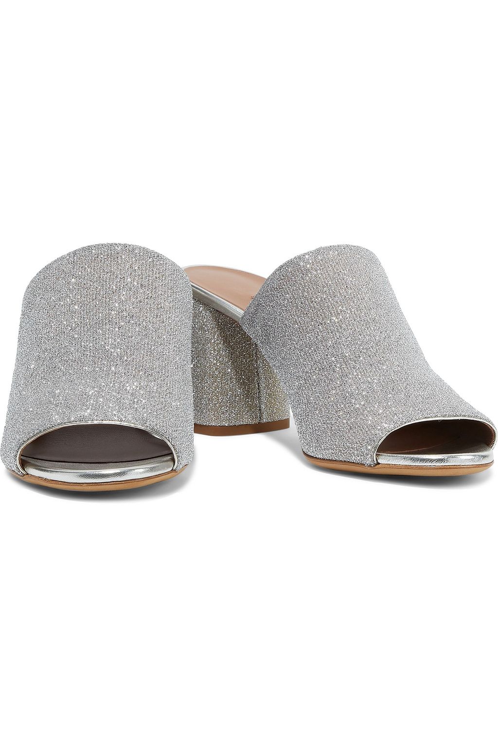 TABITHA SIMMONS Thelma metallic knitted mules