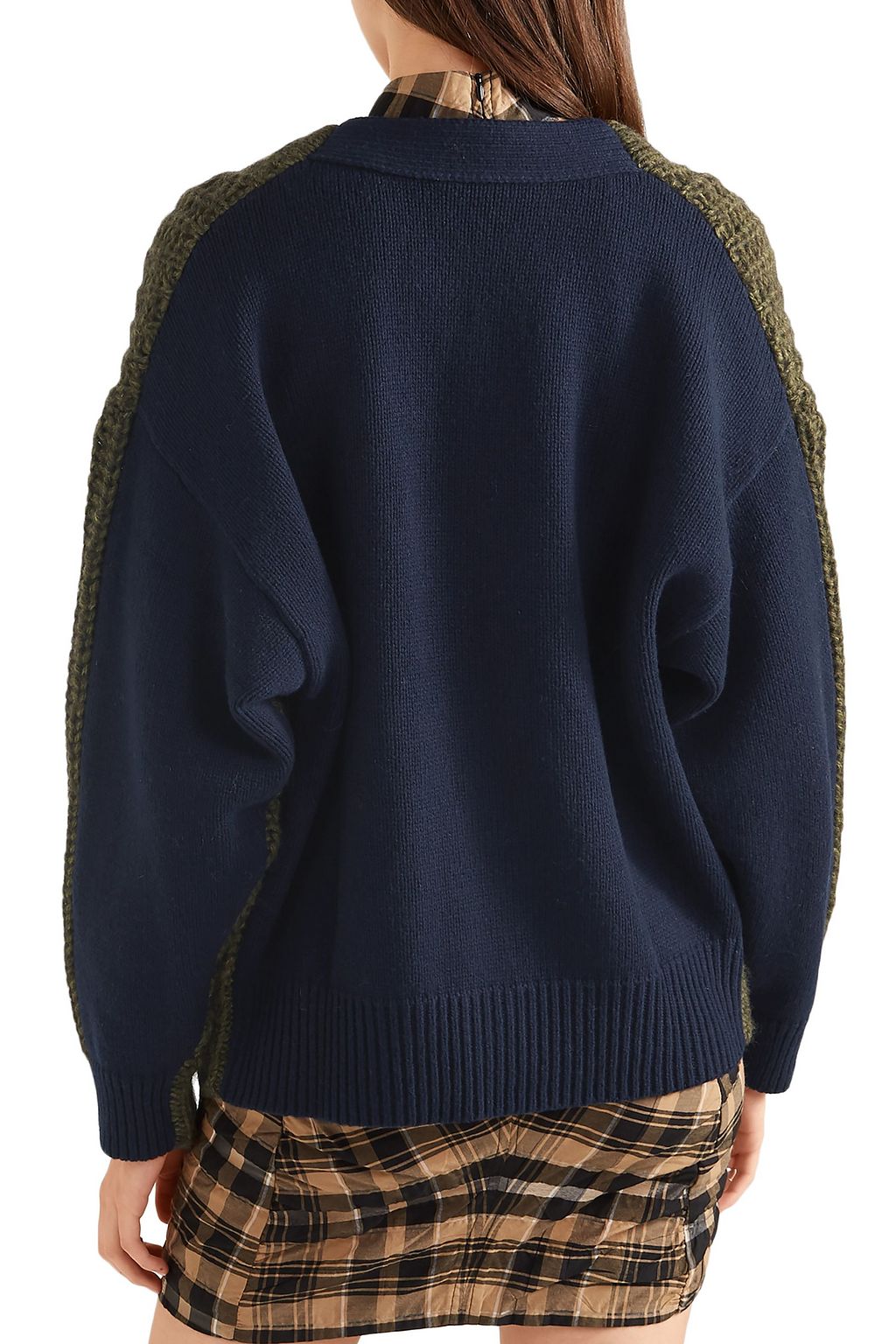 SEE BY CHLOÉ Two-tone knitted cardigan