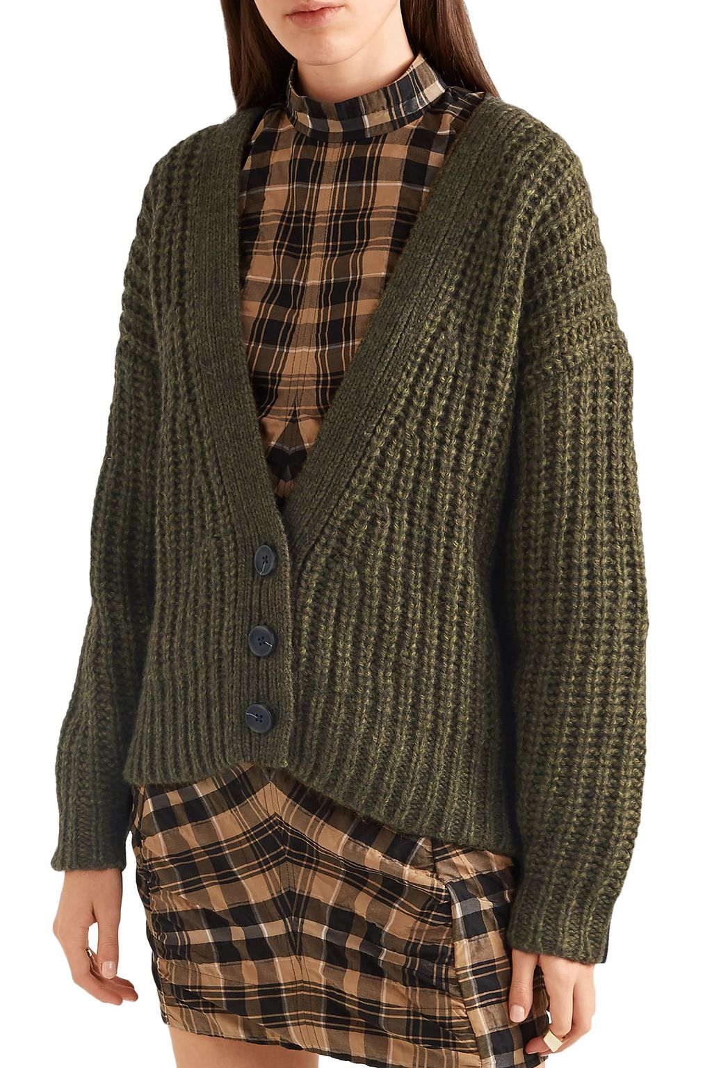 SEE BY CHLOÉ Two-tone knitted cardigan