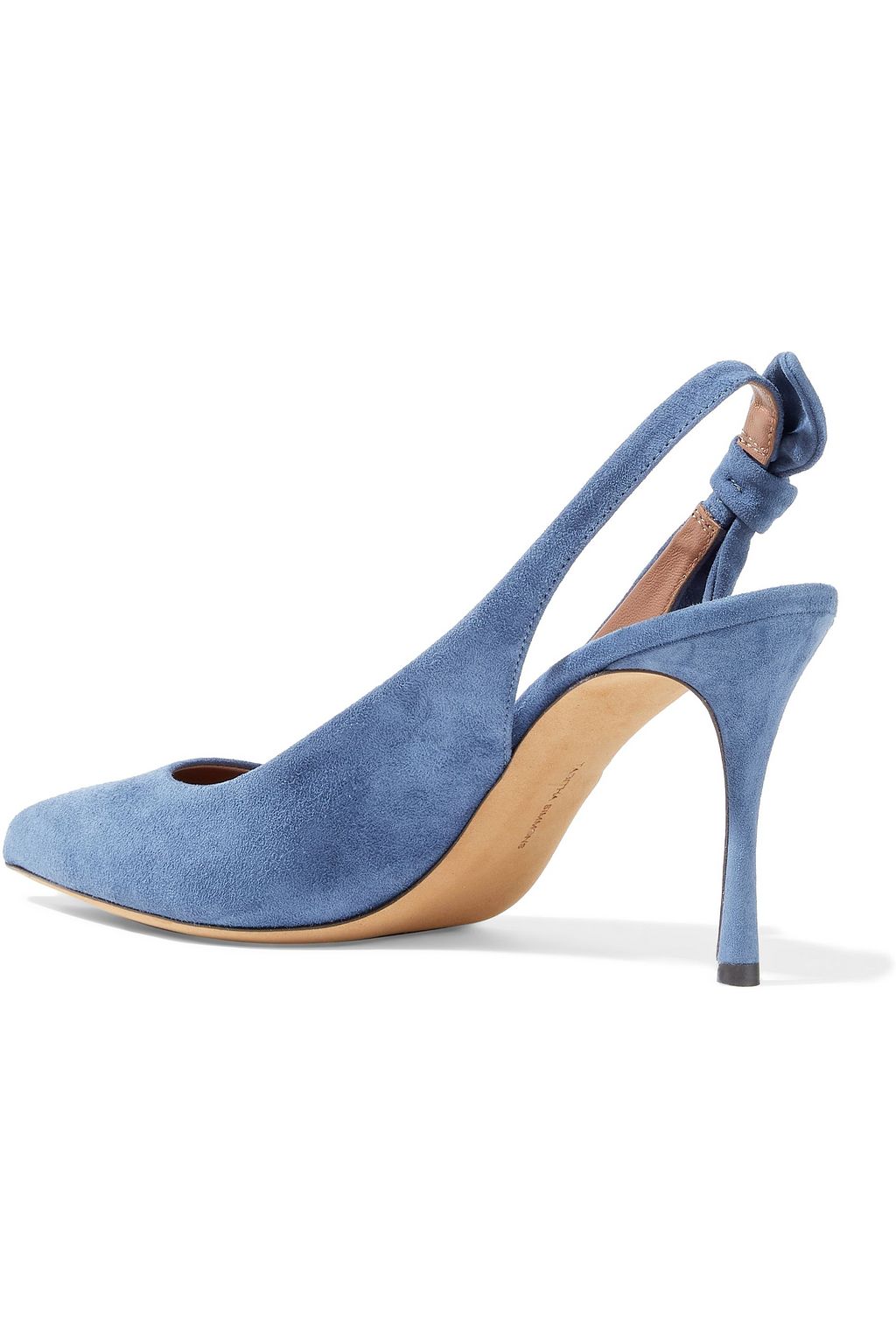 TABITHA SIMMONS Millie knotted suede slingback pumps