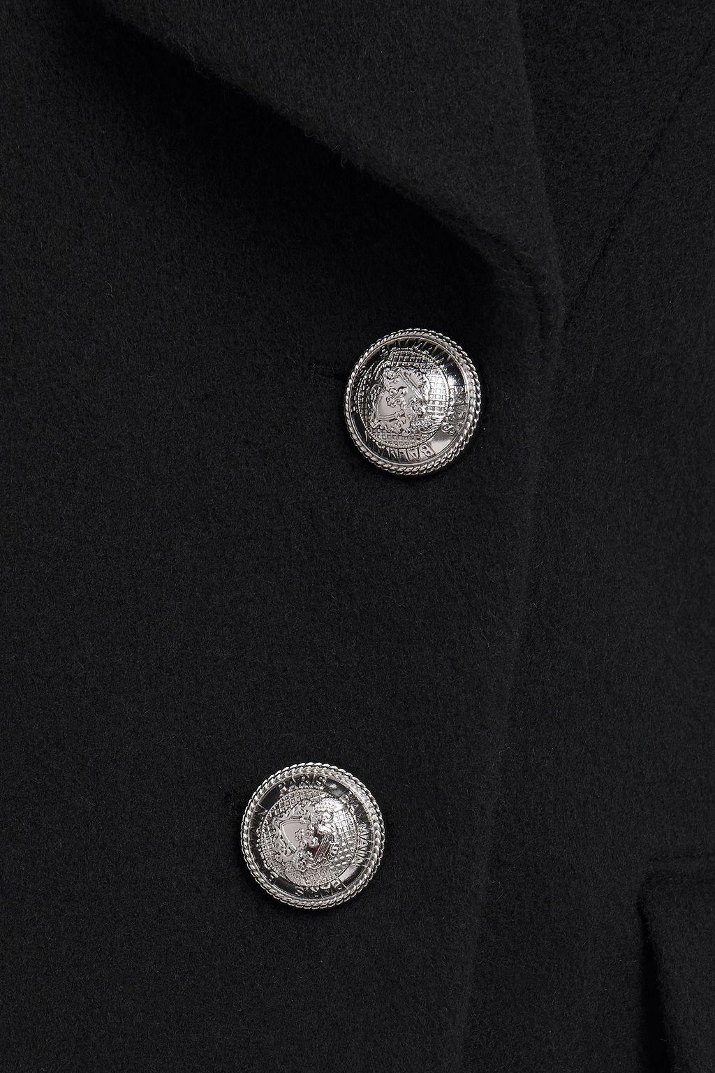 BALMAIN Double-breasted wool and cashmere-blend felt coat