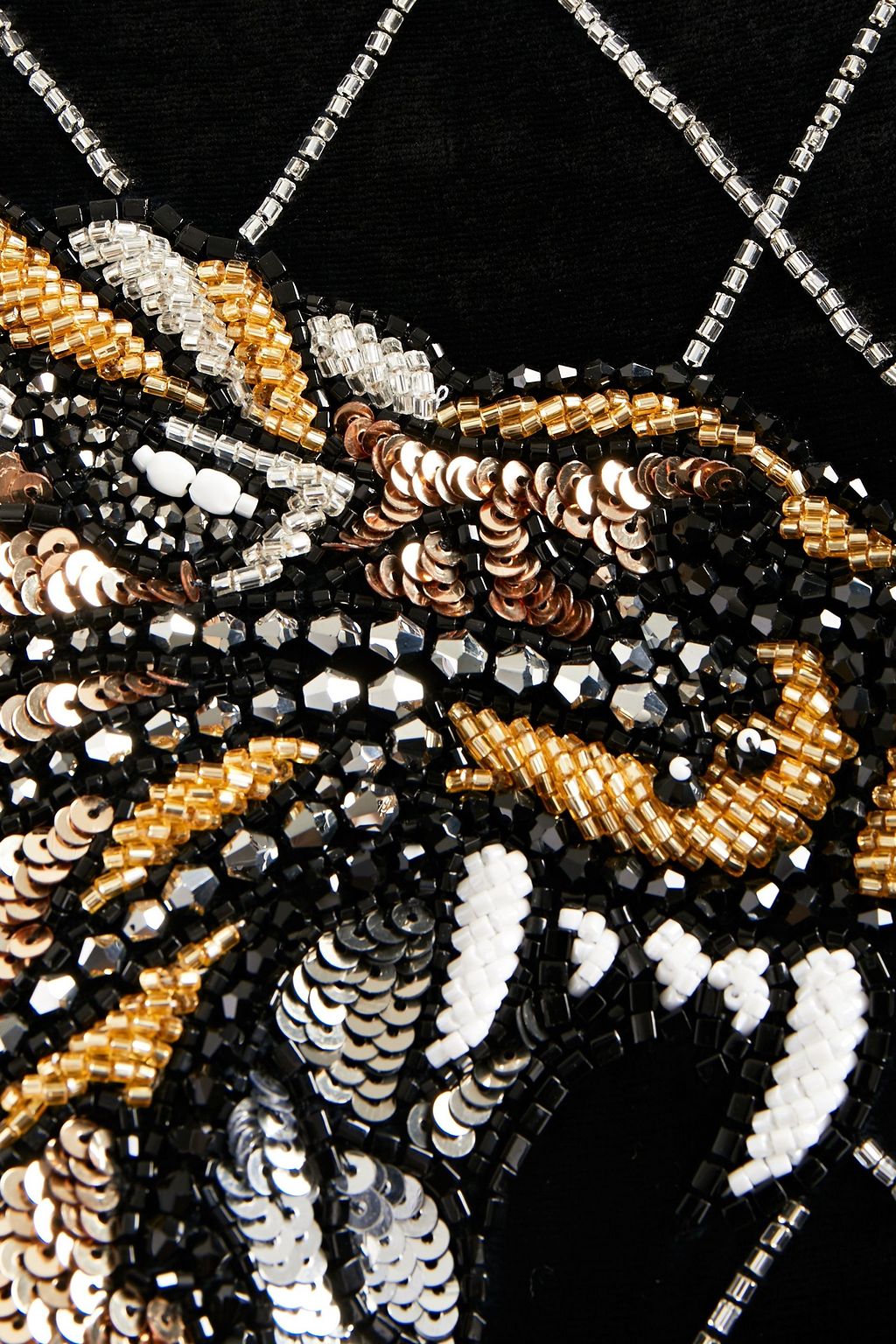 BALMAIN Embellished velvet mini dress
