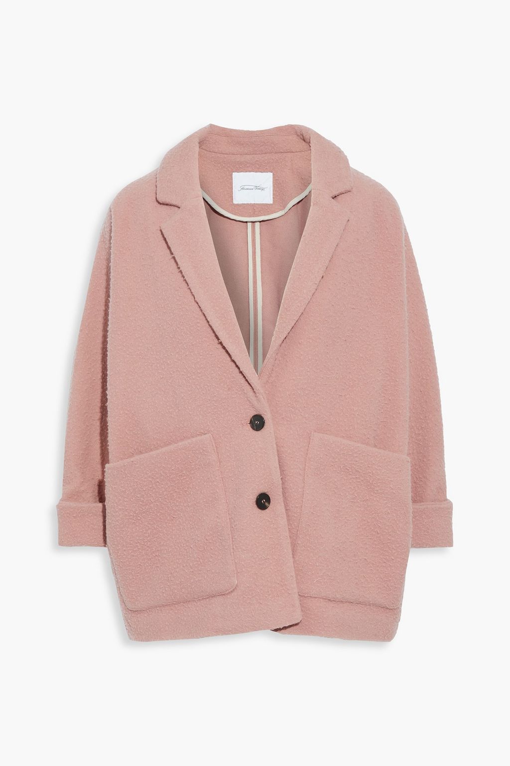 Pazzion brushed wool-blend jacket