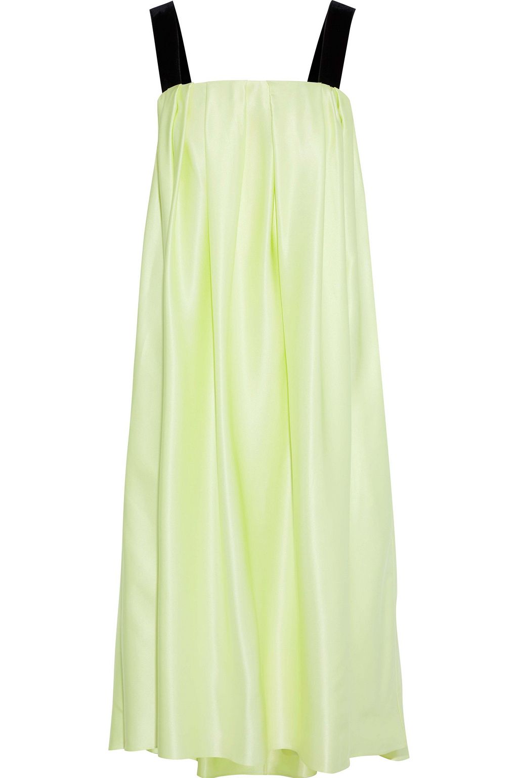 lime green velvet dress