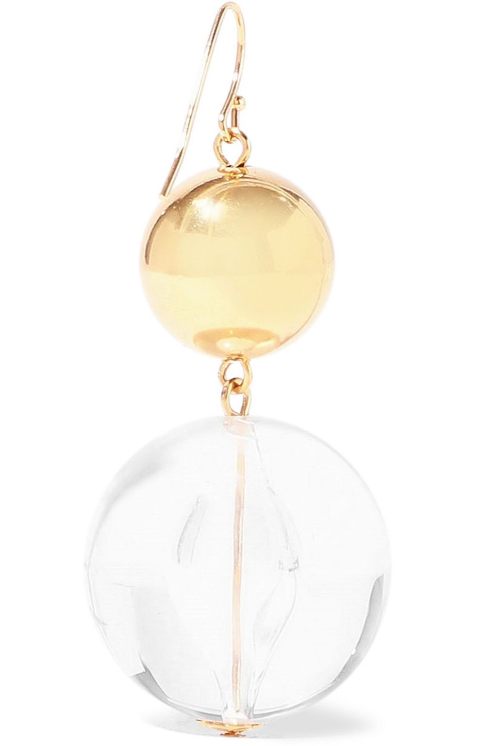 BEN-AMUN 24-karat gold-plated stone earrings