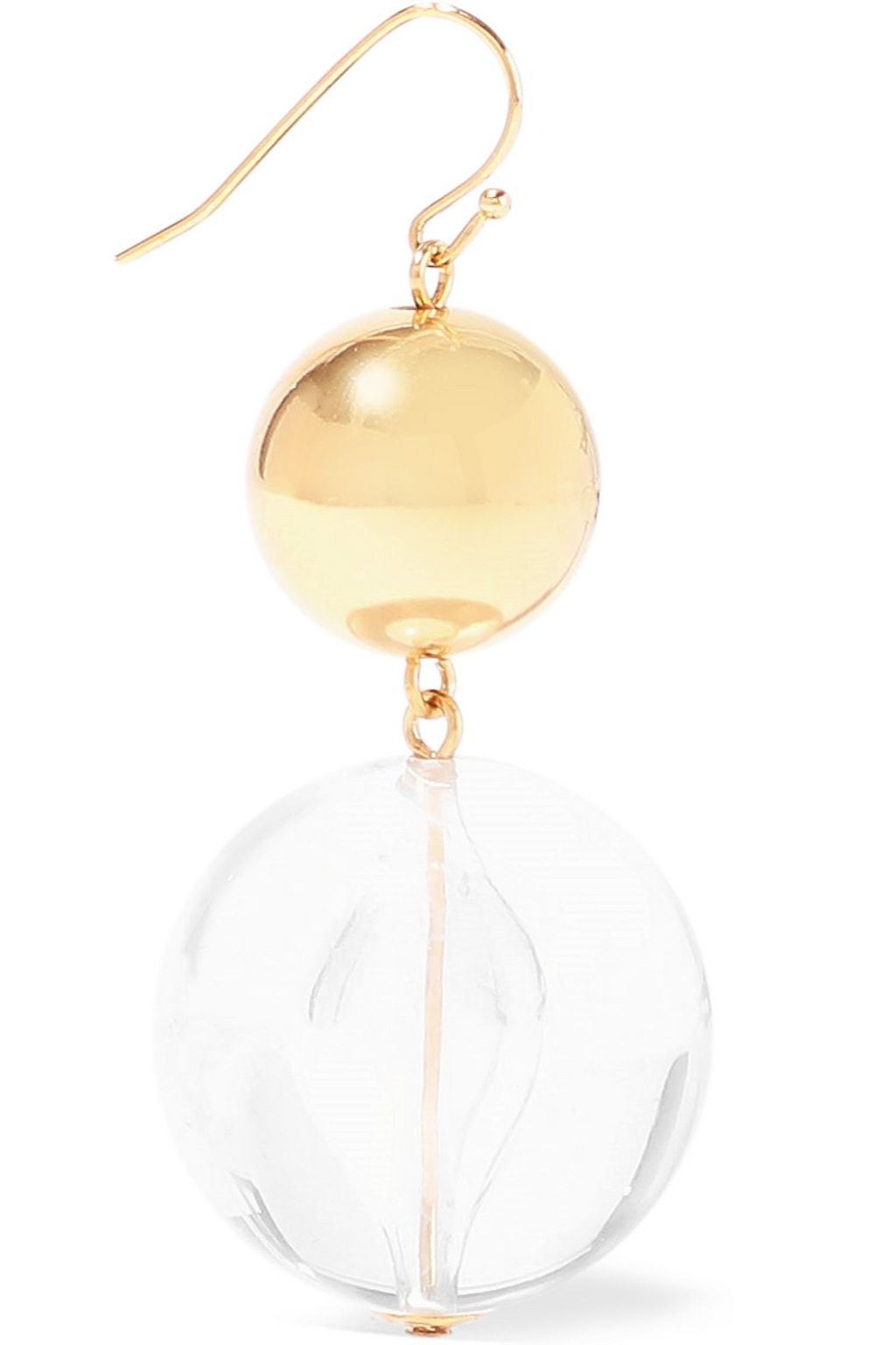 BEN-AMUN 24-karat gold-plated stone earrings