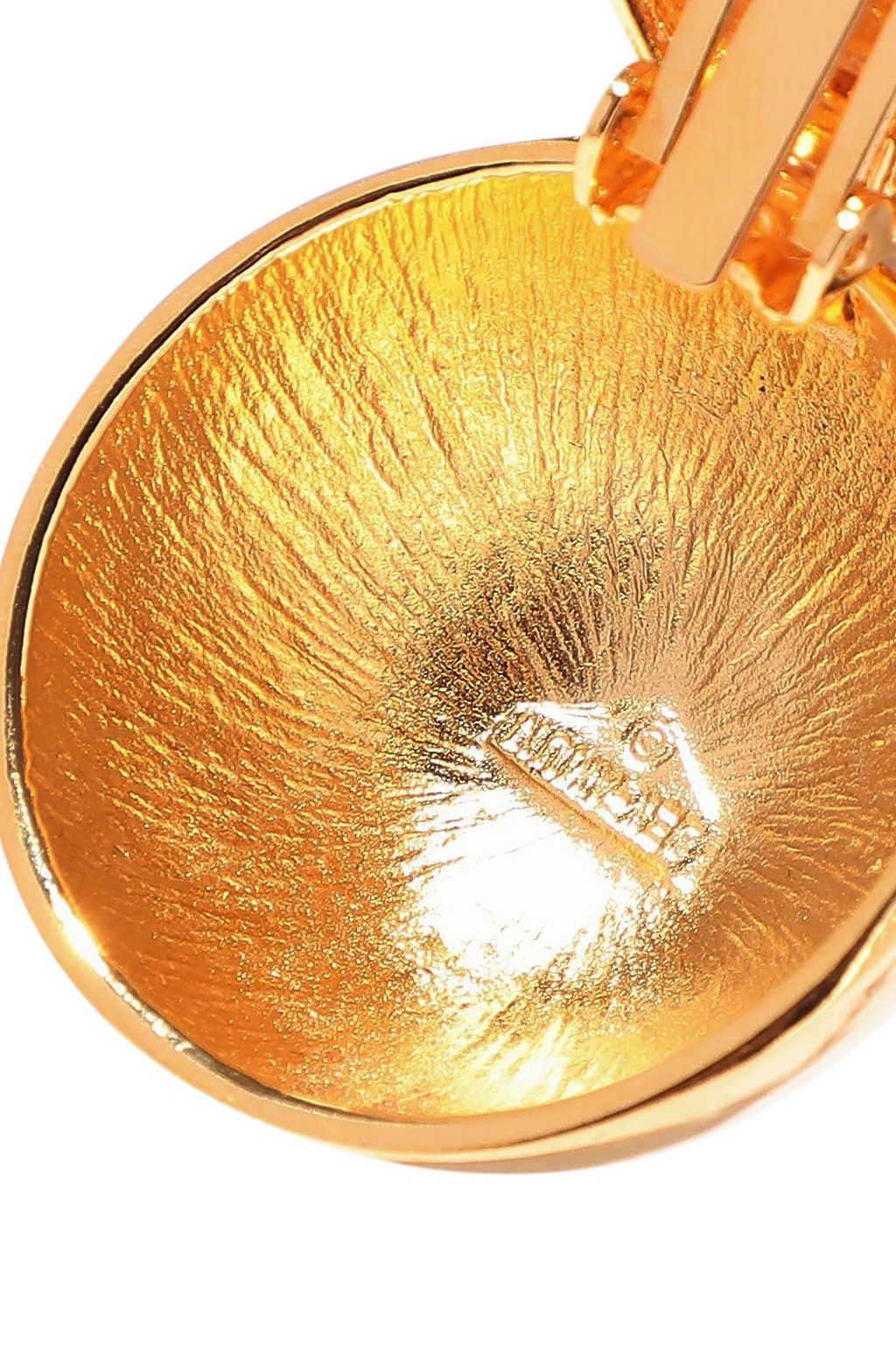 BEN-AMUN 24-karat gold-plated clip earrings