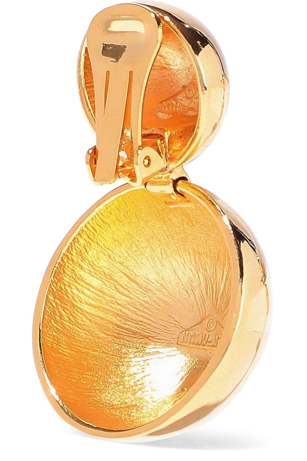BEN-AMUN 24-karat gold-plated clip earrings