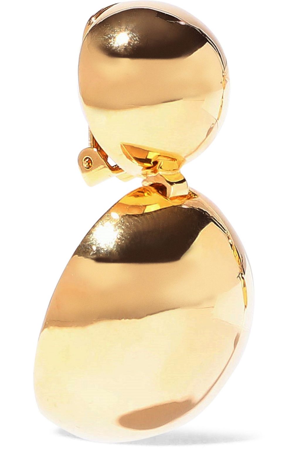 BEN-AMUN 24-karat gold-plated clip earrings