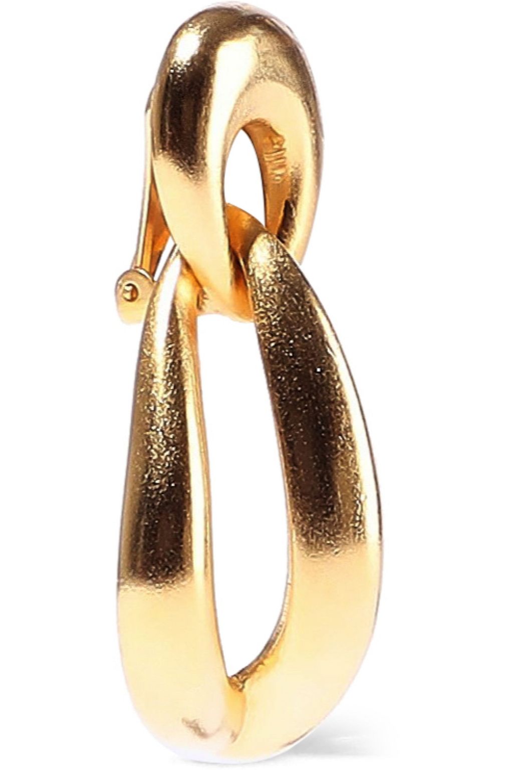 BEN-AMUN 24-karat gold-plated clip earrings