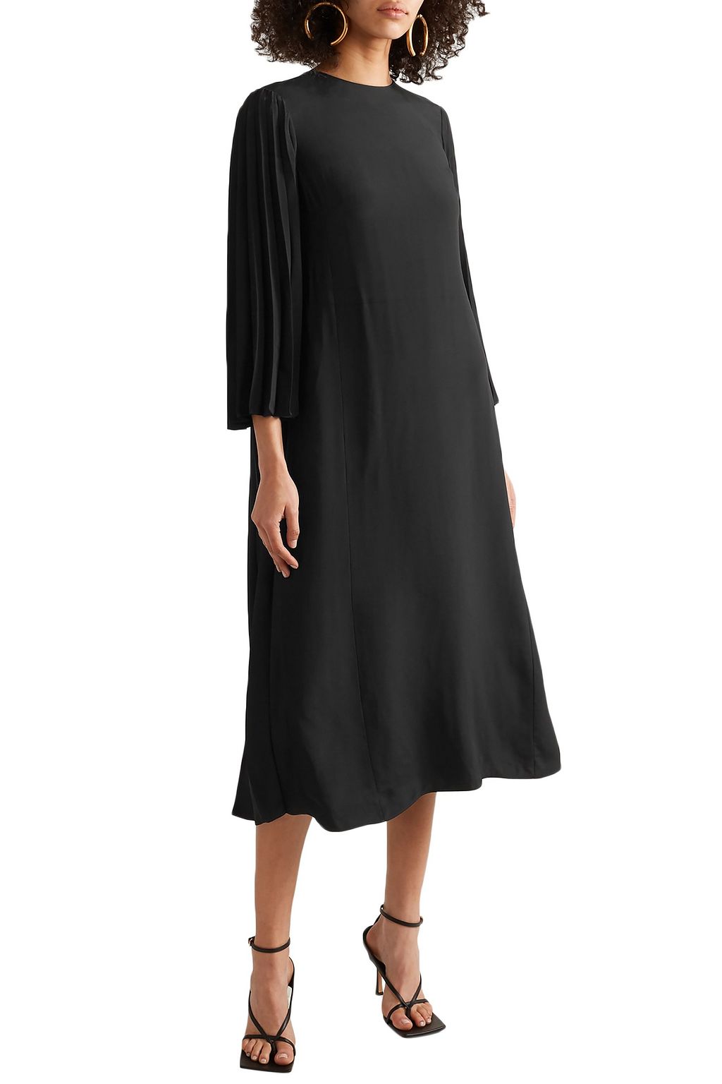 VALENTINO GARAVANI Pleated cady midi dress