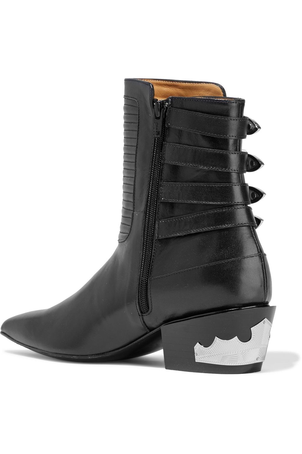 TOGA PULLA Buckled leather ankle boots