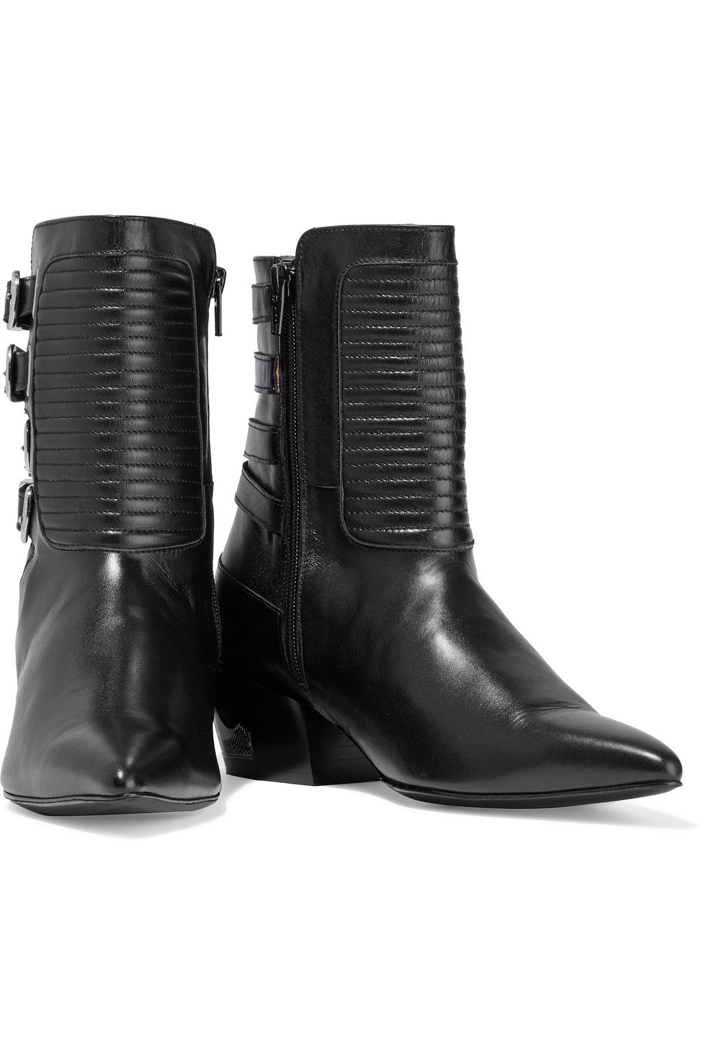 TOGA PULLA Buckled leather ankle boots