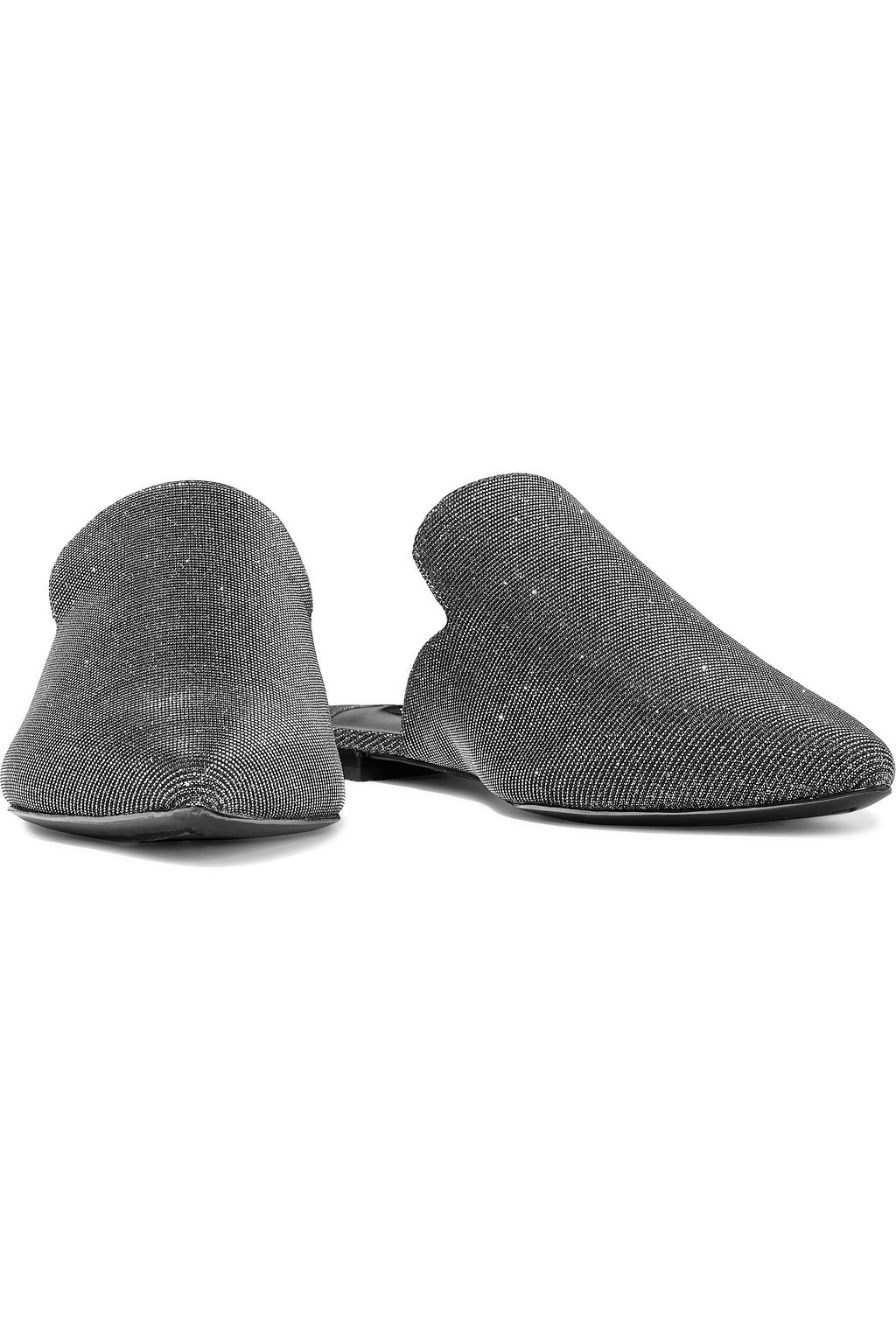 ALICE + OLIVIA Madalyn lamé slippers