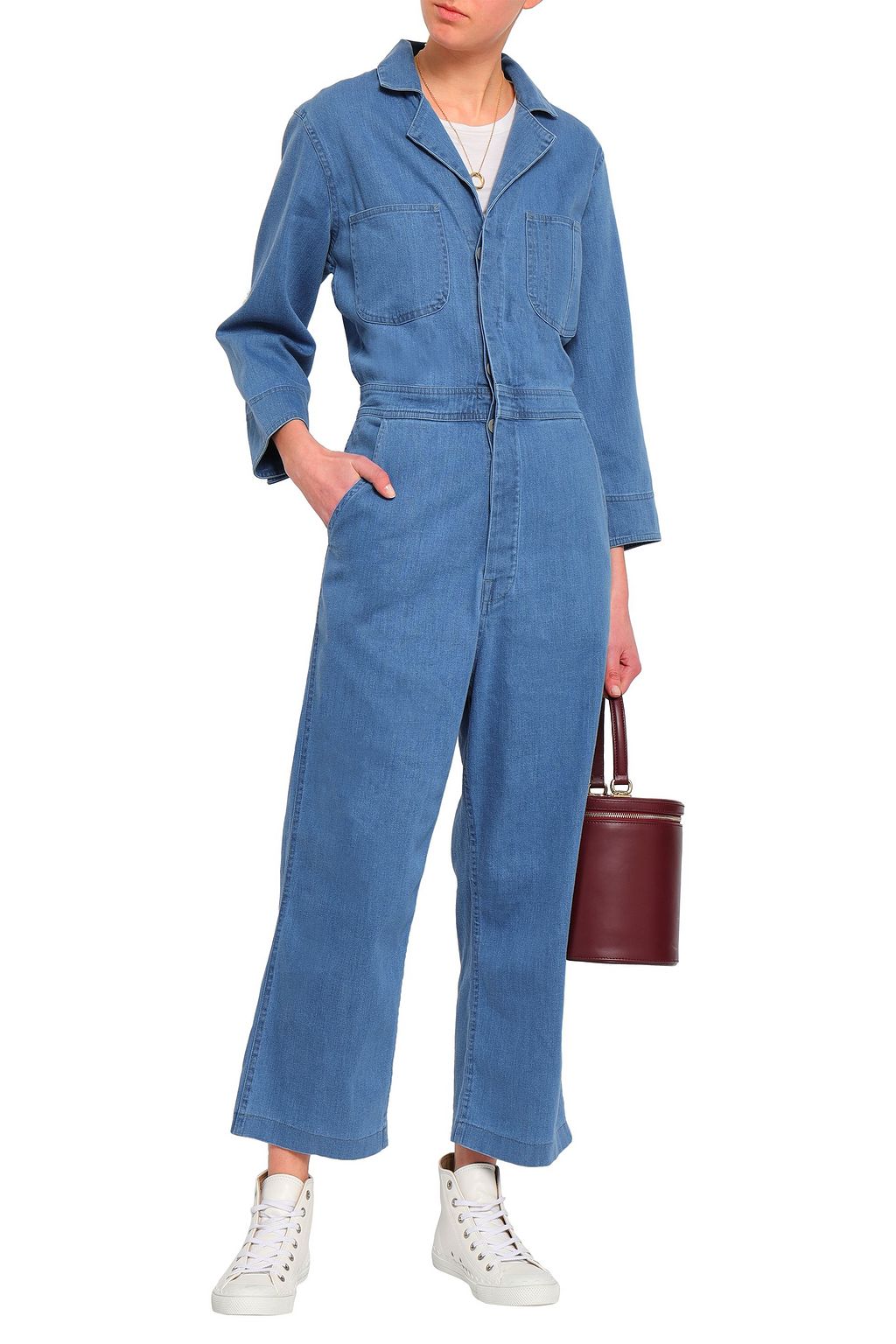j brand denim jumpsuit