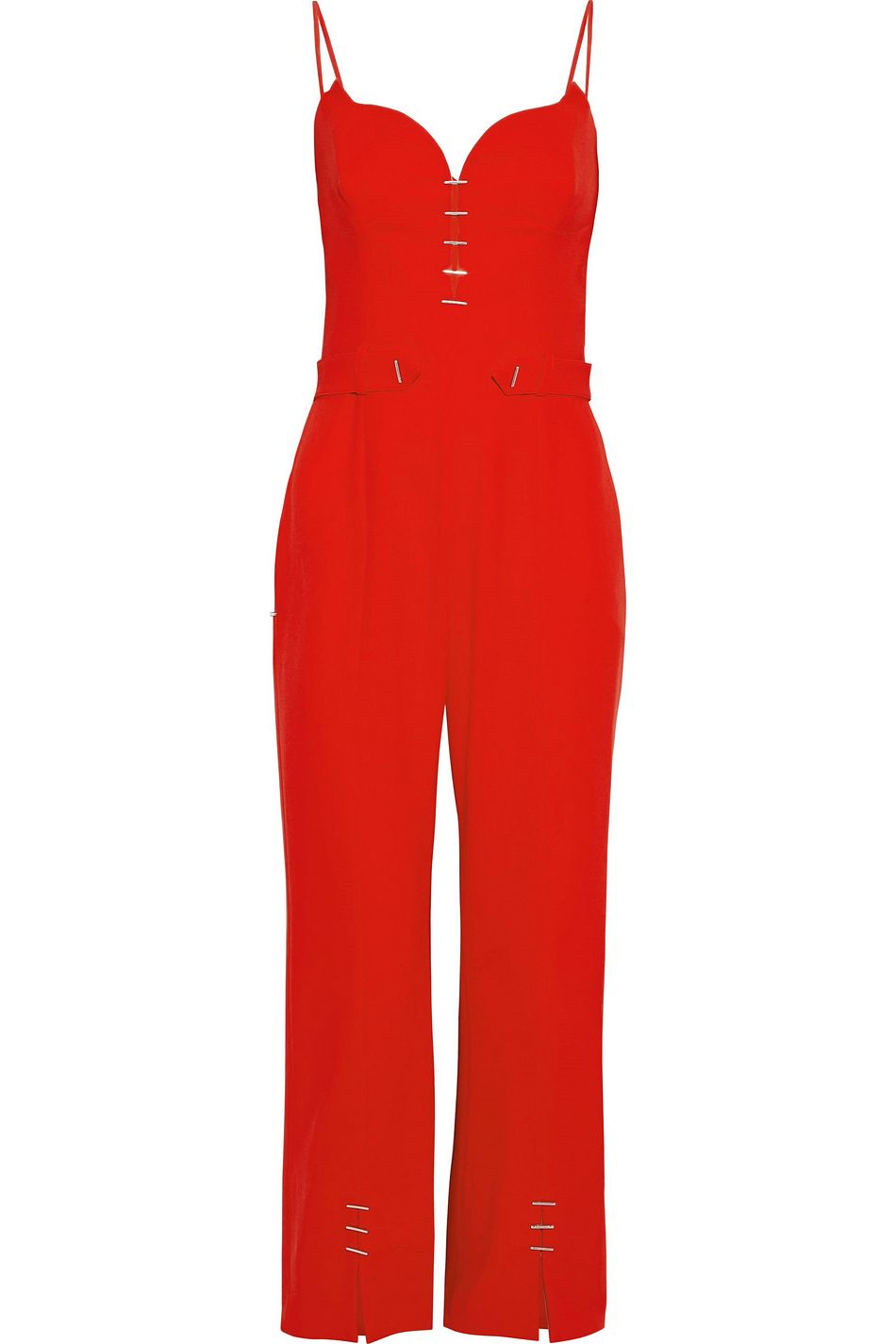 red embellished jumpsuit