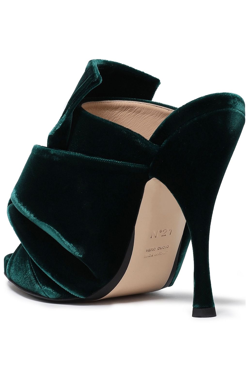 N°21 Knotted velvet mules