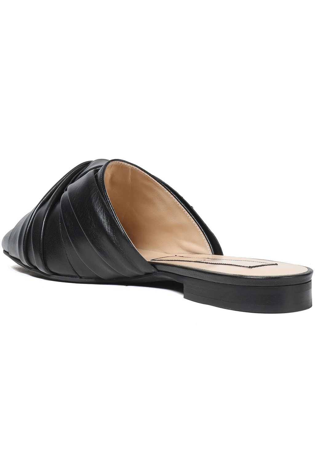 N°21 Twisted leather slippers