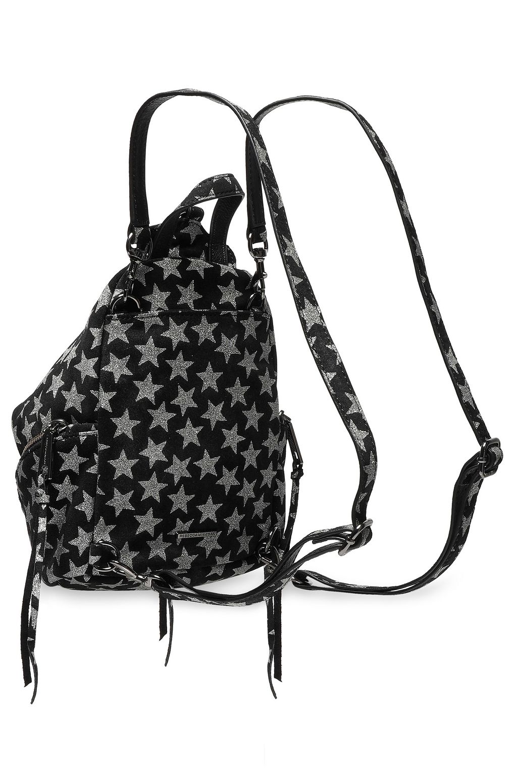 REBECCA MINKOFF Julian convertible glittered suede backpack