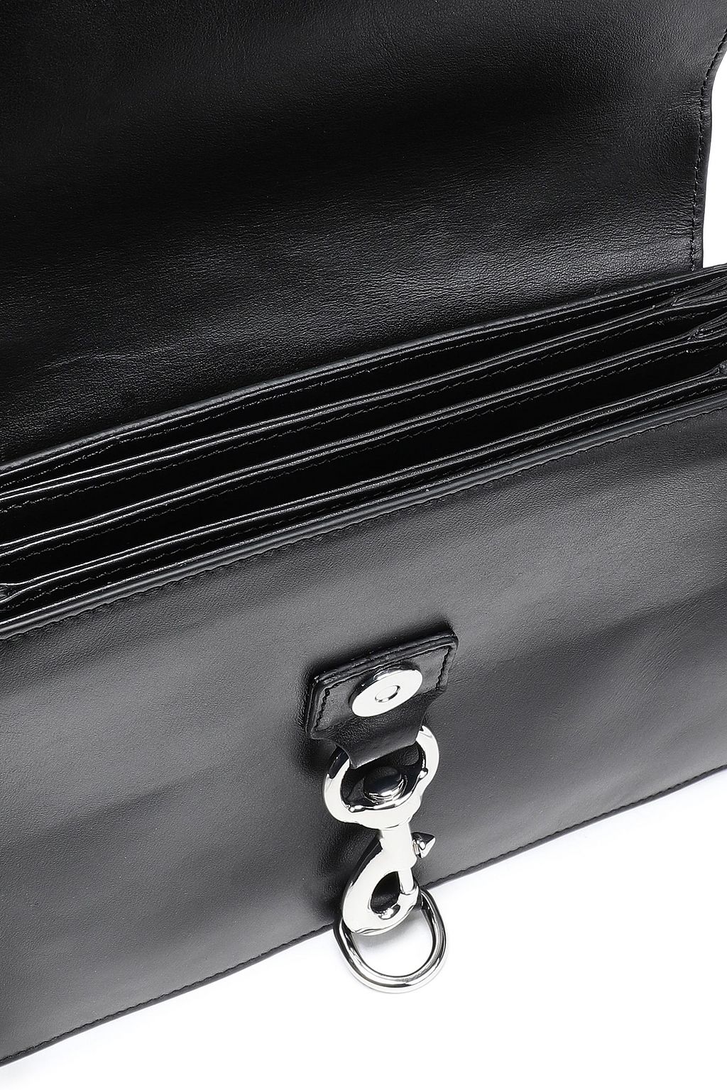 REBECCA MINKOFF MAB suede-paneled leather shoulder bag
