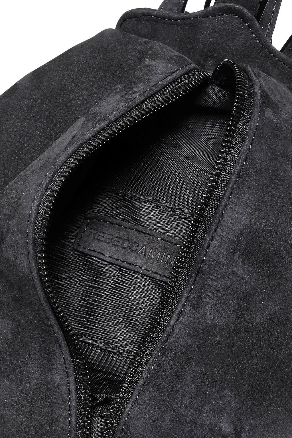 REBECCA MINKOFF Julian convertible textured-suede backpack