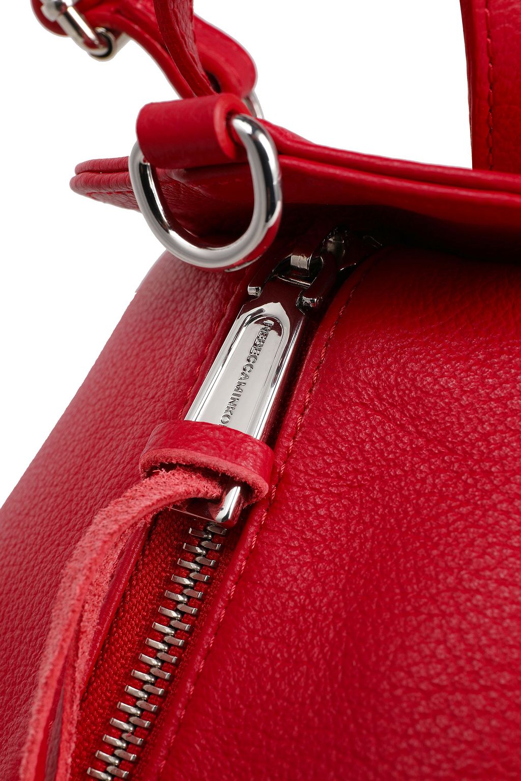 REBECCA MINKOFF Pebbled-leather backpack
